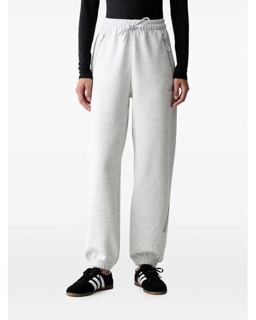 Adidas White Pantalon Z.N.E. À Lien De Resserrage