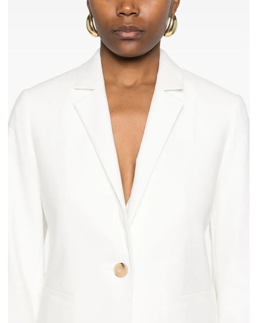 Vince White Shrunken Blazer