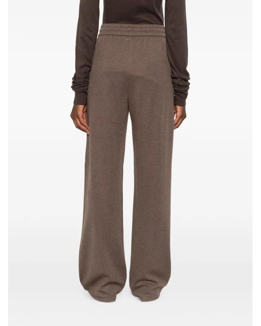 Max Mara Brown Pantalon De Jogging À Lien De Resserrage