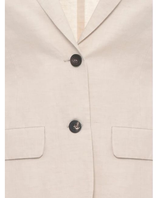 Rrd Natural Notched-Lapel Breasted Jacket
