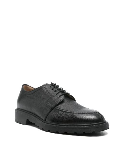 Bally Brown Eduard Textured-Leather Derby Shoes for men
