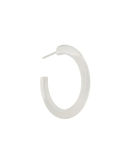 Maria Black White Else Hoop Medium Earring