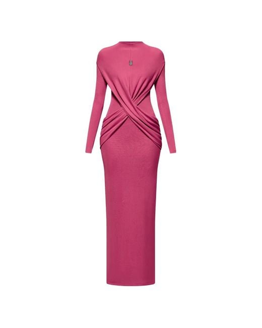 Chats by C.Dam Pink Azora Maxi Dress