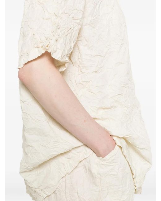 GONGDID DESIGN White Crinkled Shirt
