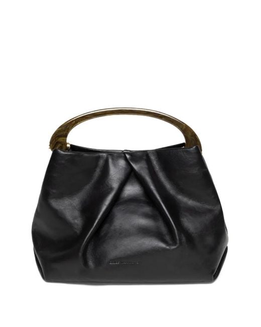 Dries Van Noten Black Mini-Tasche aus Leder