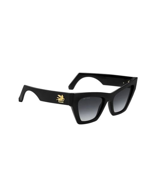 Etro Black Acetate Square-Frame Sunglasses