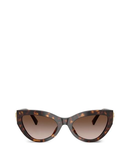 Dolce & Gabbana Brown Tortoiseshell-Effect Cat-Eye Sunglasses