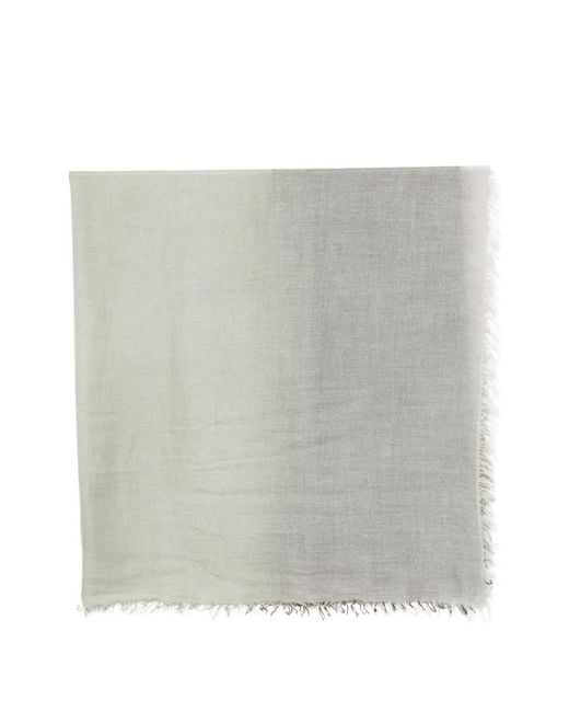Faliero Sarti Gray Enrichetta Frayed Scarf