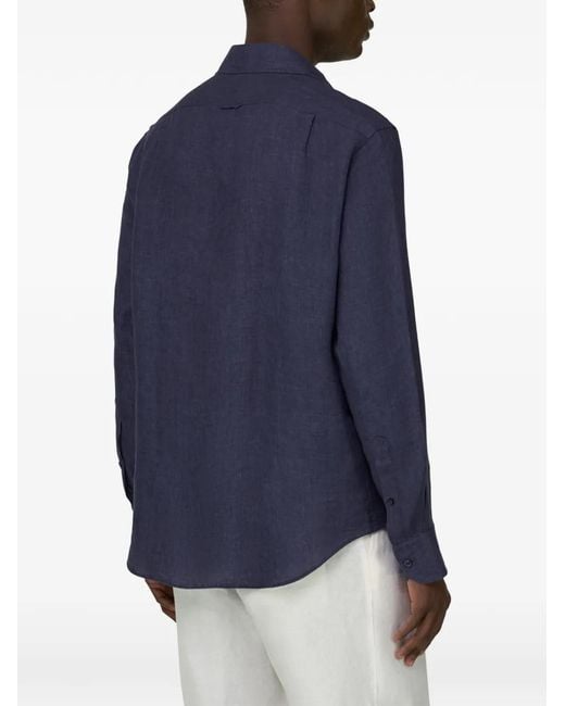 Boggi Blue Long-Sleeve Shirt for men