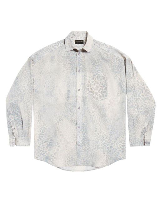 T-shirt oversize Leo Balenciaga en coloris White