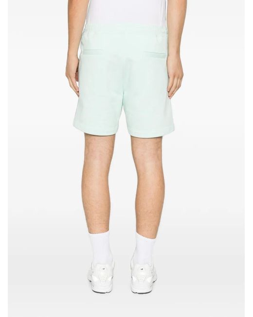 Low Brand Blue Logo-Patch Shorts for men