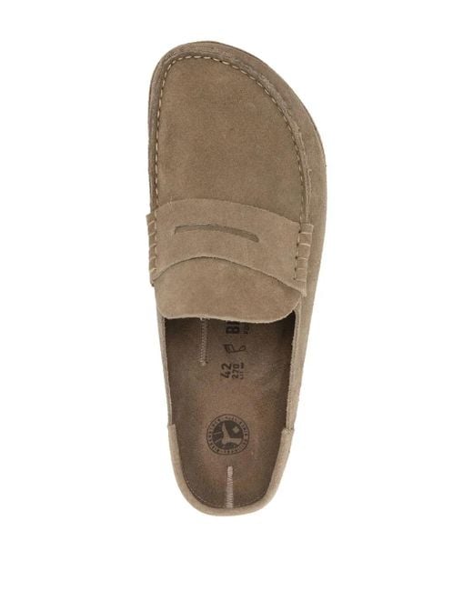 Birkenstock Brown Suede Slip-On Loafers for men