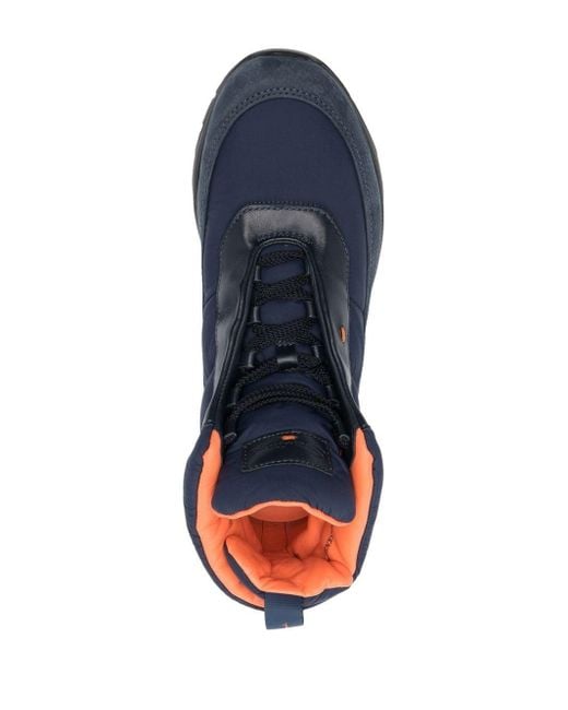 Chaussures de randonnée à lacets Santoni pour homme en coloris Blue