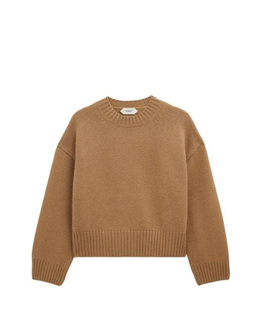 Pringle of Scotland Natural Crew-Neck Cashmere Sweater