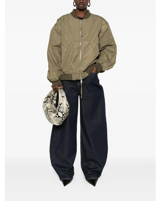 Gestuz Green Gzaurora Quilted Zip Jacket