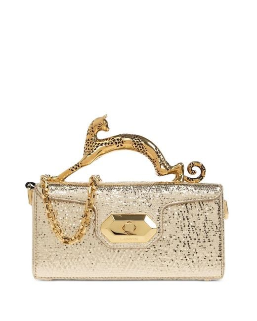 Lanvin Metallic Pencil Cat Nano Bag