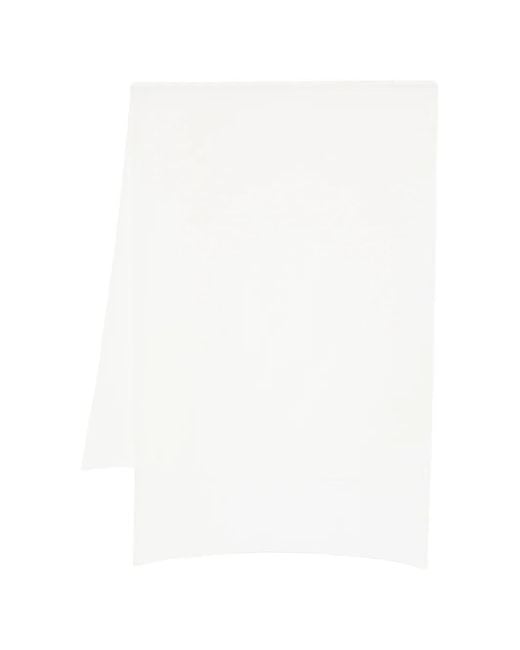 D.exterior White Scarf