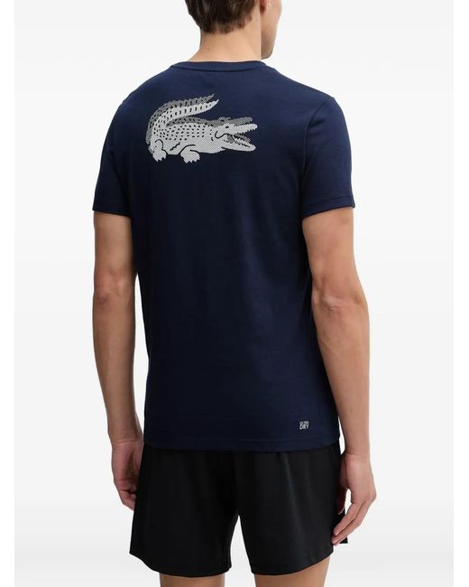 Lacoste Blue Logo-Patch T-Shirt for men