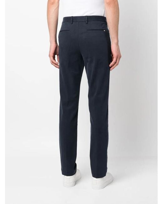 Boss Blue Straight-Leg Trousers for men