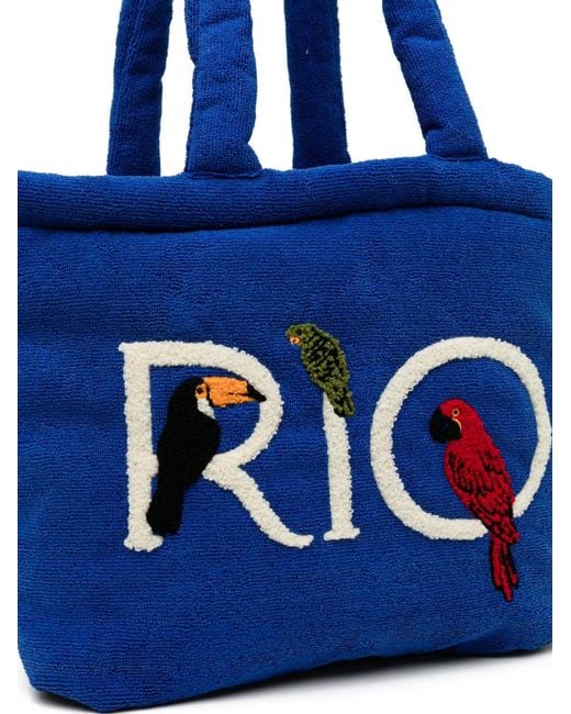 Farm Rio Blue Rio Tote Bag