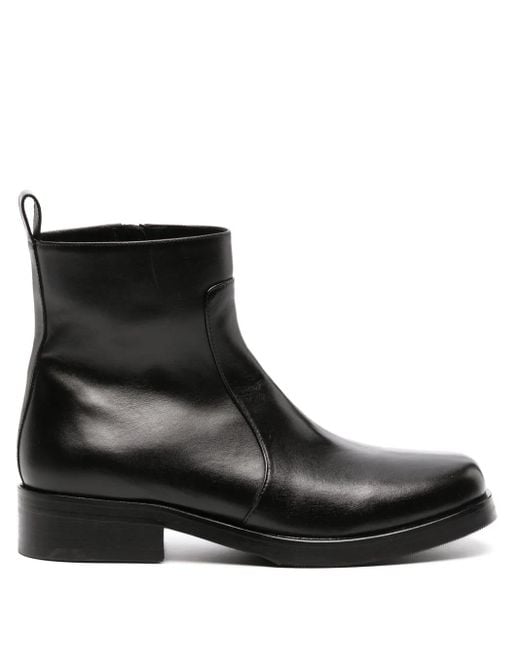 Studio Nicholson Black 40Mm Leather Boots for men