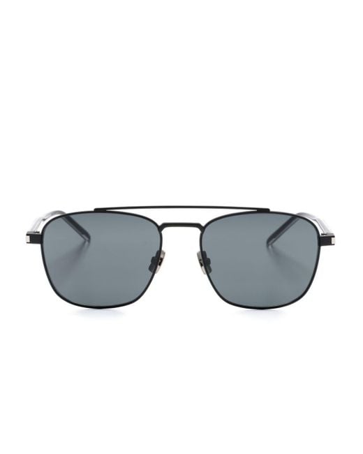 Saint Laurent Gray Sl 665 Square-frame Sunglasses