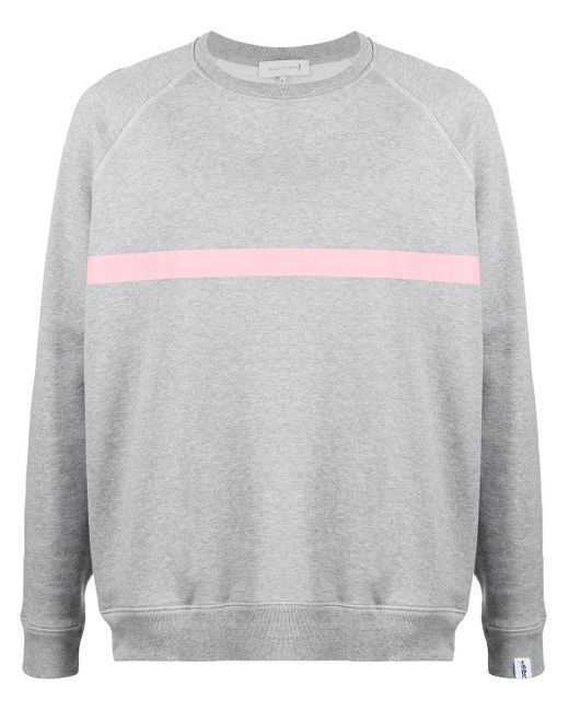 Mackintosh Gray Stripe Detial Sweatshirt for men