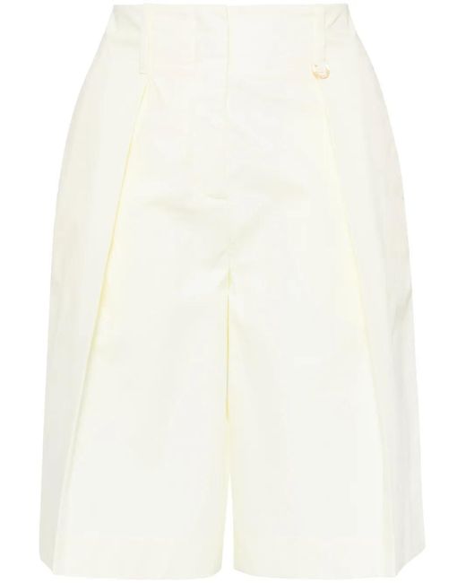 Zimmermann White Harmony Slouchy Shorts