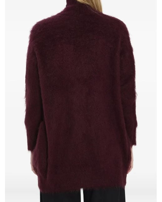 Max Mara Vest Met Open Voorkant in het Purple