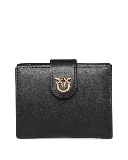 Pinko Black Love Birds-Plaque Wallet