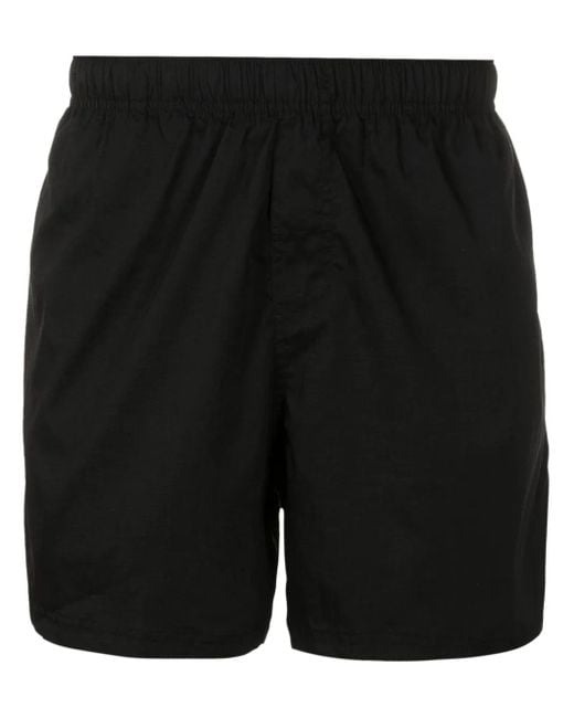 メンズ Osklen ロゴ トランクス水着 Black