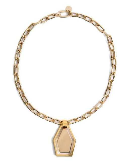 LaDoubleJ Metallic Swinging Portal Necklace