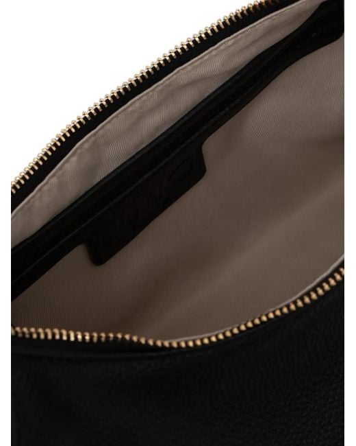 Liu Jo Black Logo-Plaque Chain-Link Tote Bag