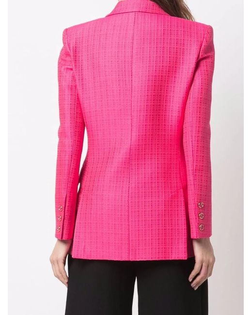 Antonino Valenti Pink Fitted Double-Breasted Blazer