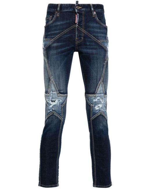 DSquared² Super Star Slim-Fit-Jeans in Blue für Herren