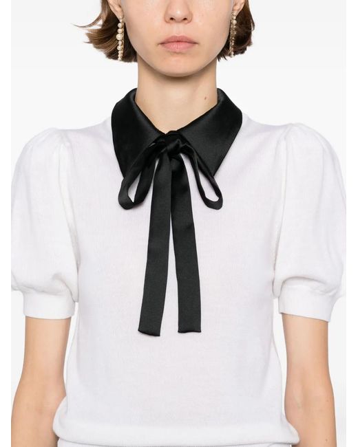 Alice + Olivia White Chase Top