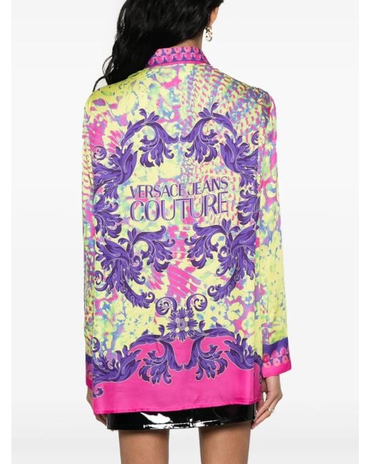 Versace Jeans Couture Pink Printed Shirt