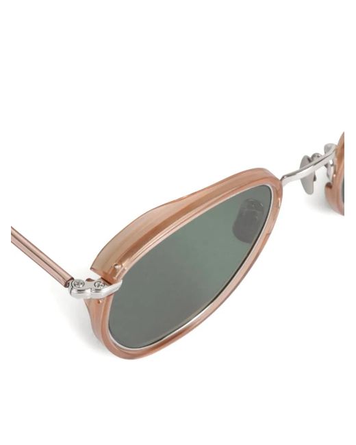 Eyevan 7285 Sonnenbrille Mit Ovalem Gestell in Green für Herren
