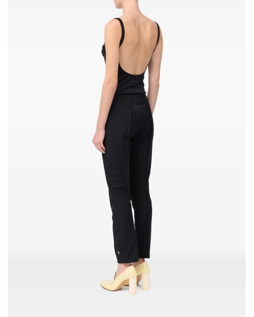 MM6 by Maison Margiela Black Seam-Detail Trousers
