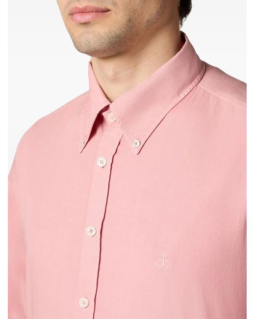 Brooks Brothers Pink Cotton Shirt for men
