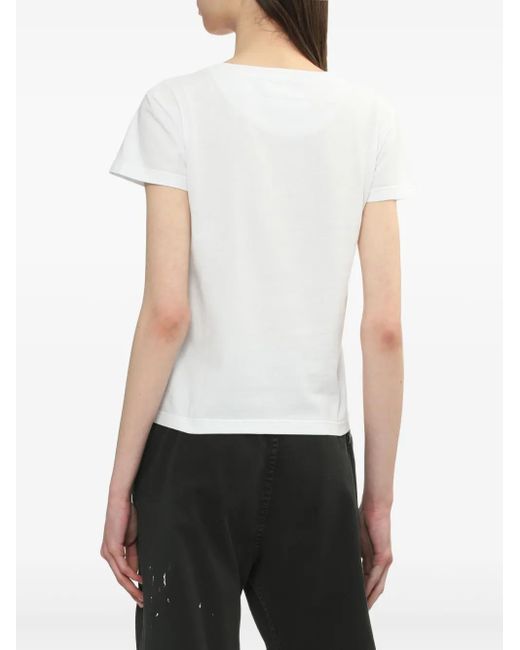 MM6 by Maison Martin Margiela White Pocket-Detail T-Shirt