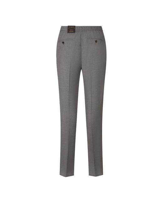 Slowear Gray Drawstring Trousers for men