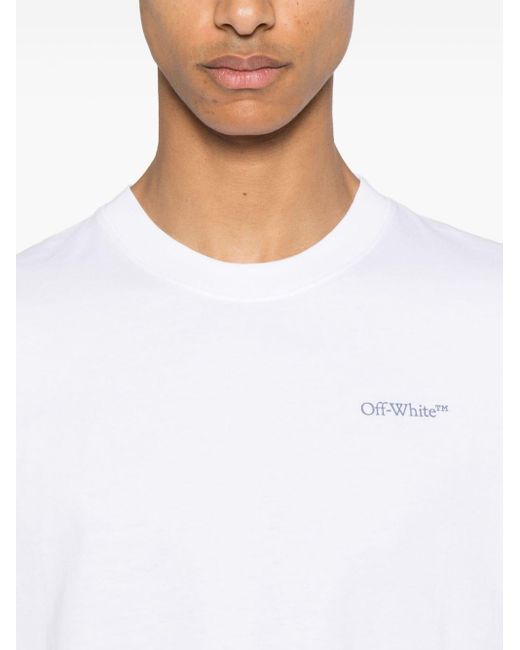 メンズ Off-White c/o Virgil Abloh ロゴモチーフ Tシャツ White
