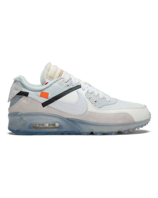 NIKE X OFF-WHITE Suede The 10 Air Max 90 Sneakers in White - Lyst