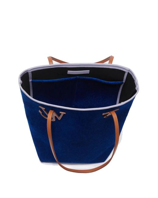 J.W. Anderson Blue Anchor Contrasting-Trim Tote Bag