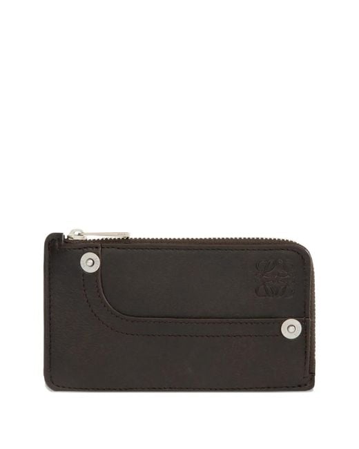 Loewe Black Porte-Cartes À Fermeture Zippée for men