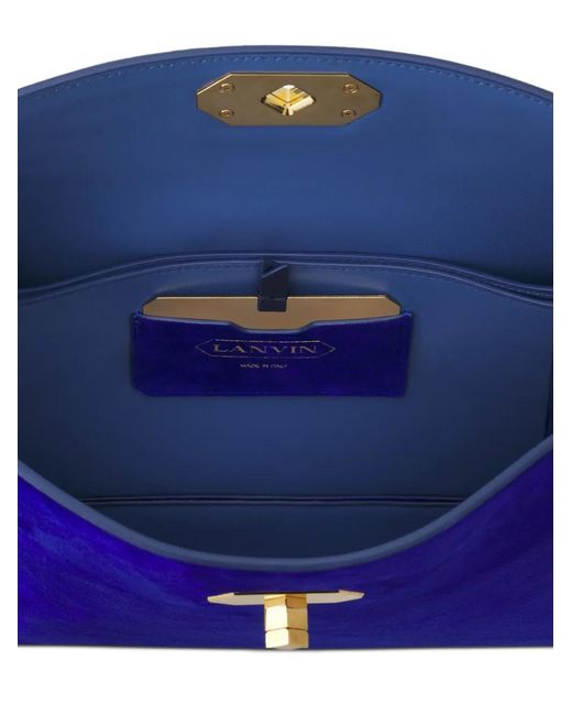 Borsa A Spalla Con Inserti di Lanvin in Purple