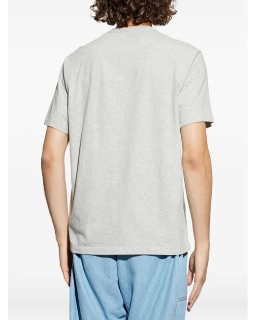 Officine Generale White Short-Sleeve Cotton T-Shirt for men