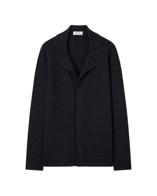 RETORI Blue V-Neck Blazer for men