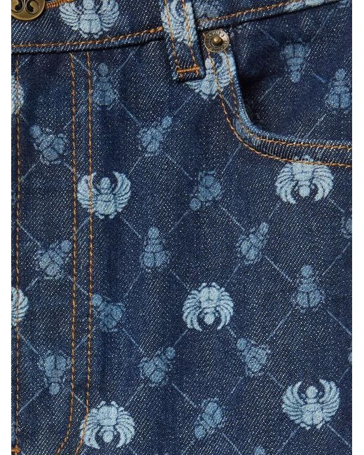 LaDoubleJ Blue Jean À Carreaux
